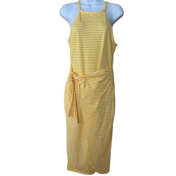 Striped Wrapped Dress   - Picture 1 of 5